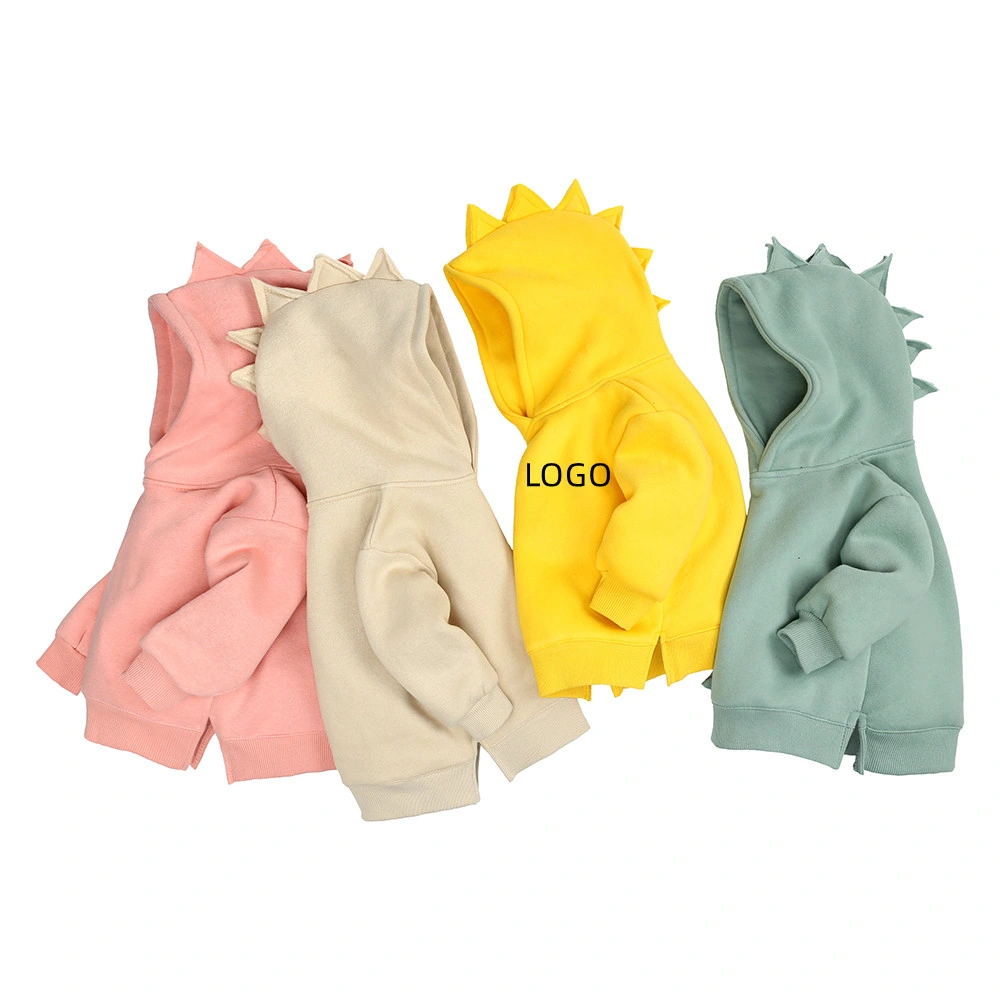 High Quality Kids Cotton Plain Pullover Hoodie