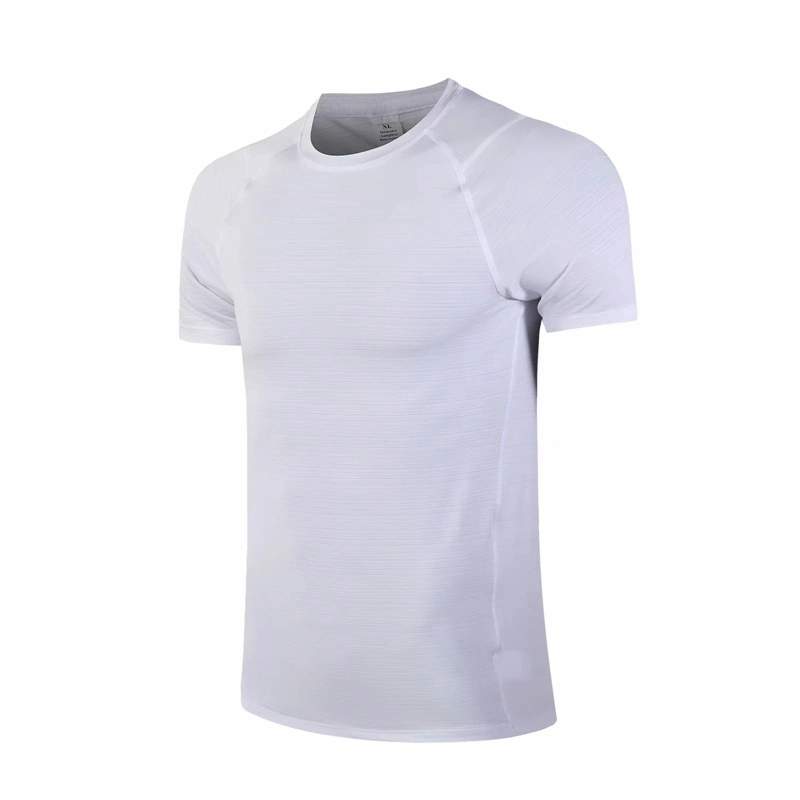 Wholesale T Shirt 89% Polyester 11% Spandex Men Sport Clothing Custom Logo Plain T Shirt Men T Shirt