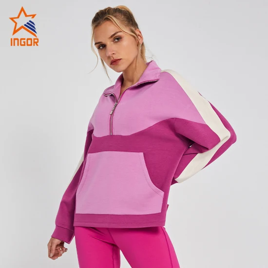 Ingor Sportswear Activewear-Bekleidung, Fitnessstudio, Laufbekleidung, Großhandel, Unisex-Mode, hochwertige Damen-Sport-Hoodies, Jogging-Trainingsanzüge und Trainingsanzüge