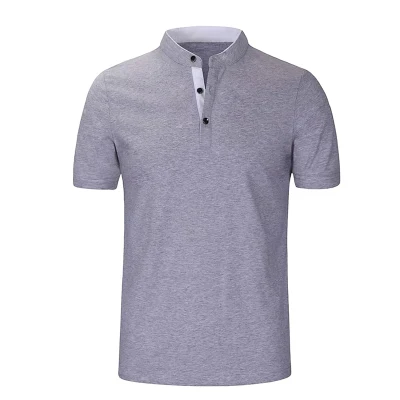 Benutzerdefinierte Sommermode Herrenbluse Slim Baumwoll-Poloshirt