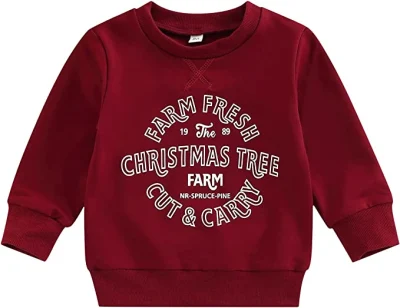 Baby Mädchen Junge Weihnachten Winter Top Pullover Sweatershirt